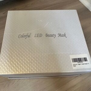 Colorful LED Beauty Mask Face Light Therapy Wrinkles Toning Skin Care System NEW